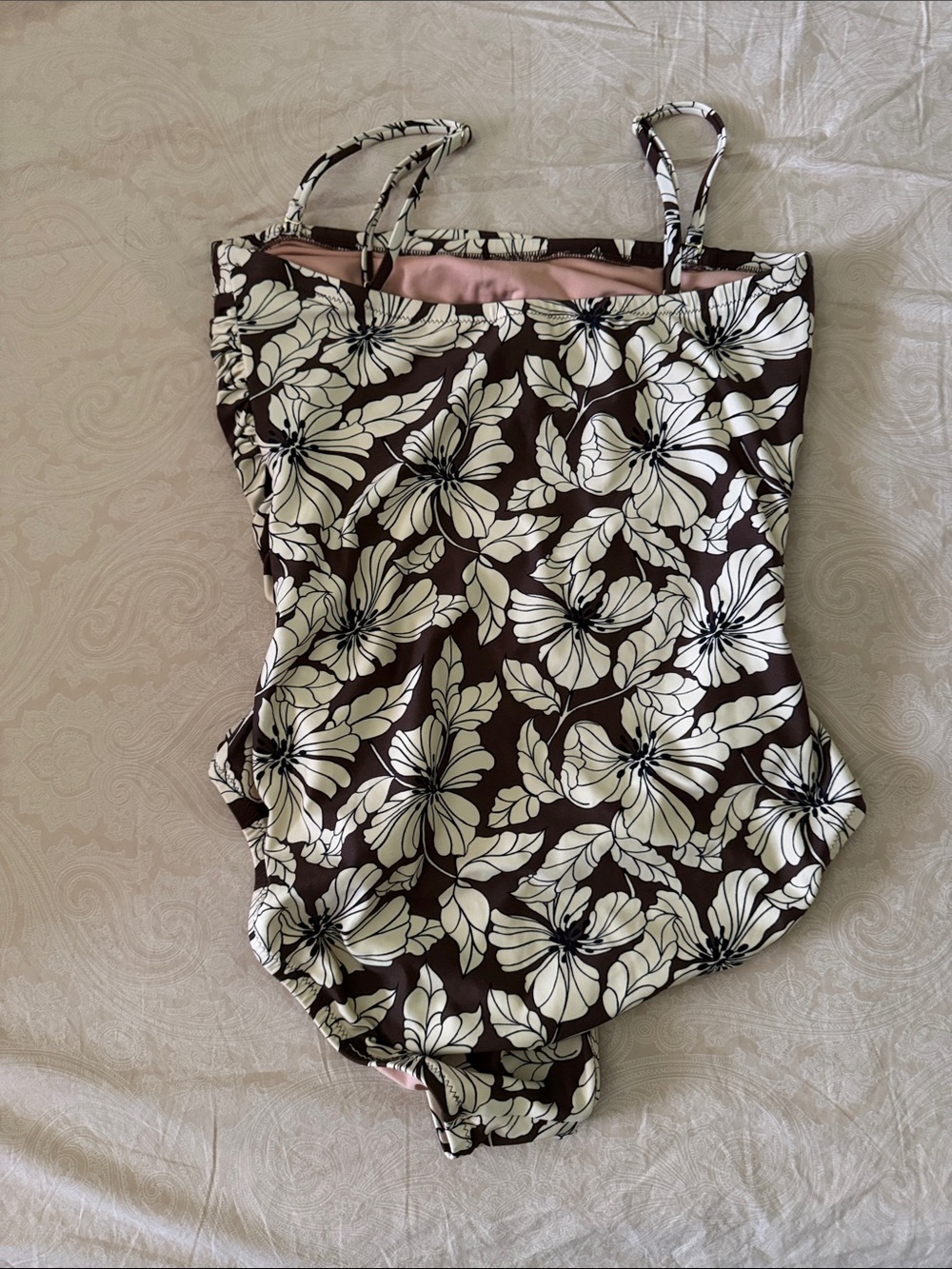 JCrew women’s Ruched Bandeau Swimsuit - Picture 4 of 10